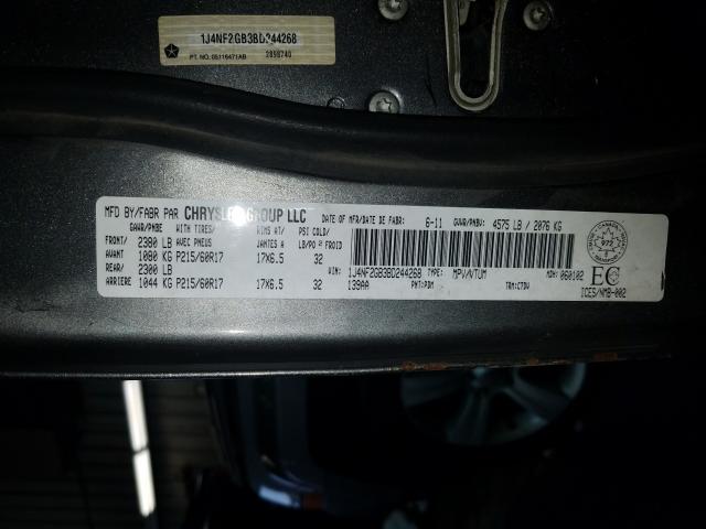 2011 JEEP PATRIOT 1J4NF2GB3BD244268