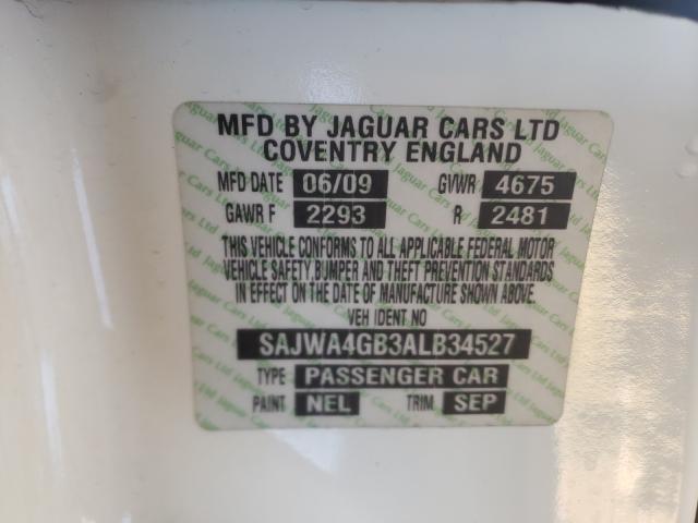 2010 JAGUAR XK PORTFOL SAJWA4GB3ALB34527