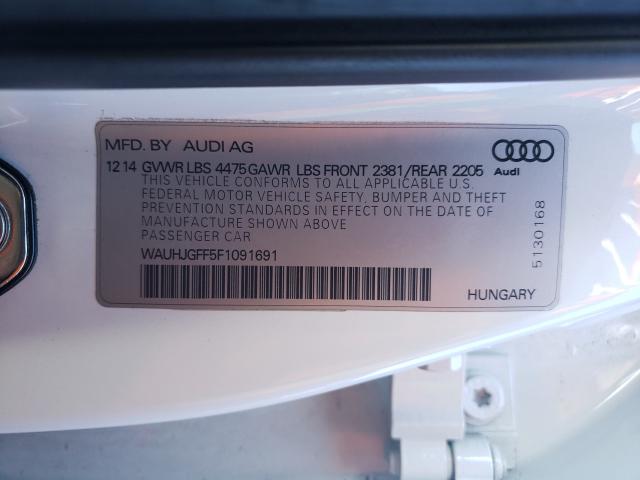 2015 AUDI A3 PRESTIG WAUHJGFF5F1091691
