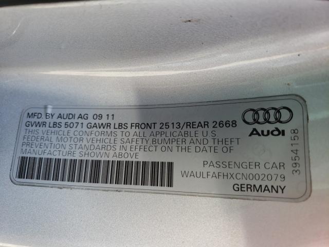 2012 AUDI A5 PREMIUM WAULFAFHXCN002079