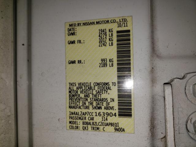 2012 NISSAN ALTIMA BAS 1N4AL2AP7CC163904