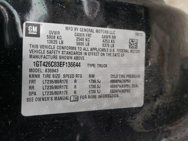 2014 GMC SIERRA K35 1GT426C83EF136644