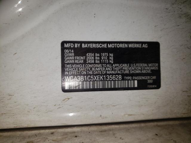 2014 BMW 320 I WBA3B1C5XEK135628