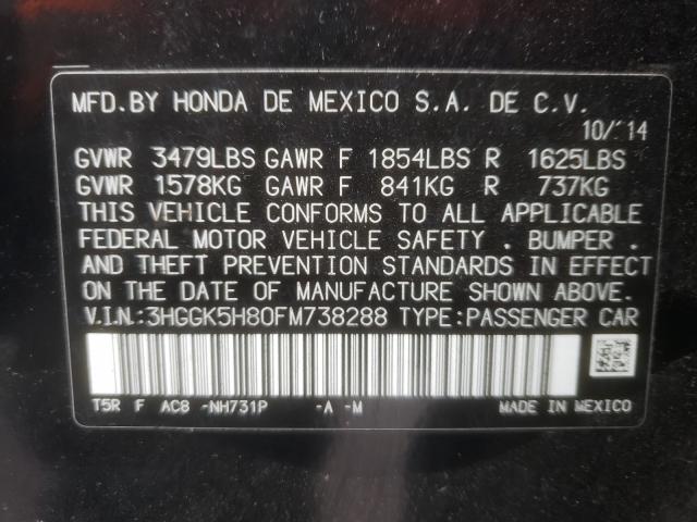 2015 HONDA FIT EX 3HGGK5H80FM738288