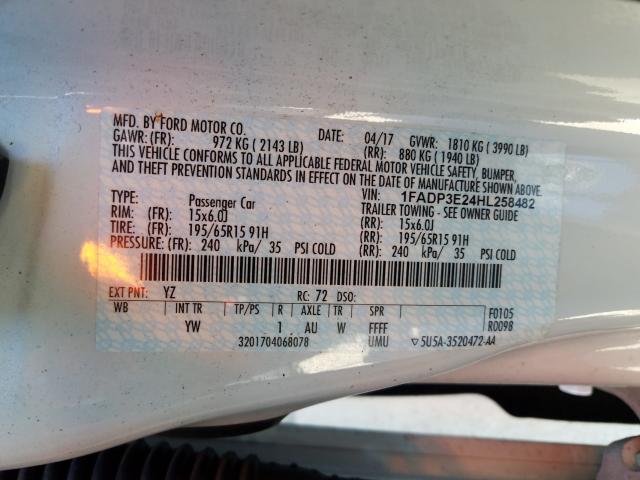 2017 FORD FOCUS S - 1FADP3E24HL258482