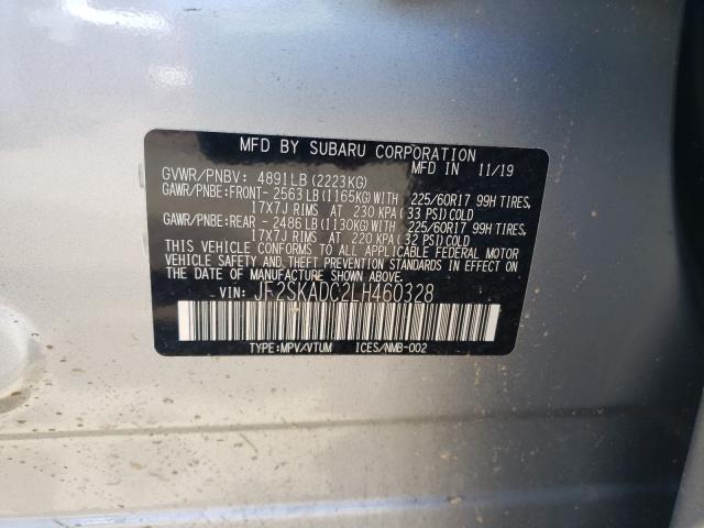 2020 SUBARU FORESTER JF2SKADC2LH460328