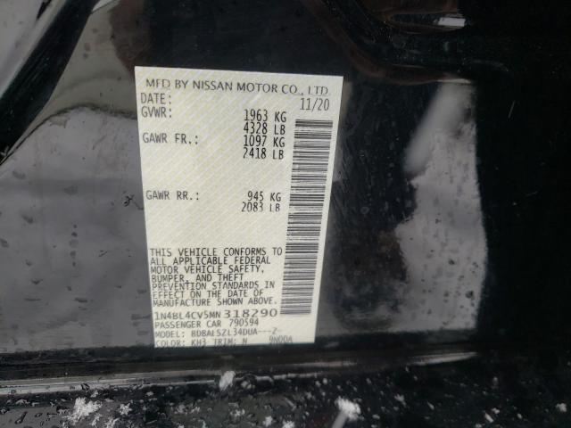 2021 NISSAN ALTIMA SR 1N4BL4CV5MN318290