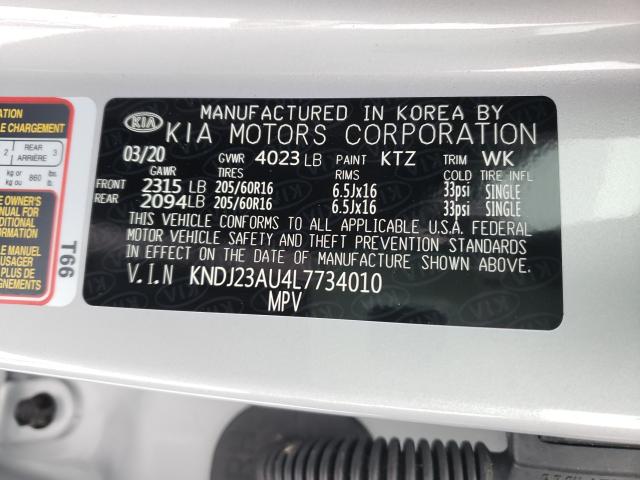 2020 KIA SOUL LX KNDJ23AU4L7734010