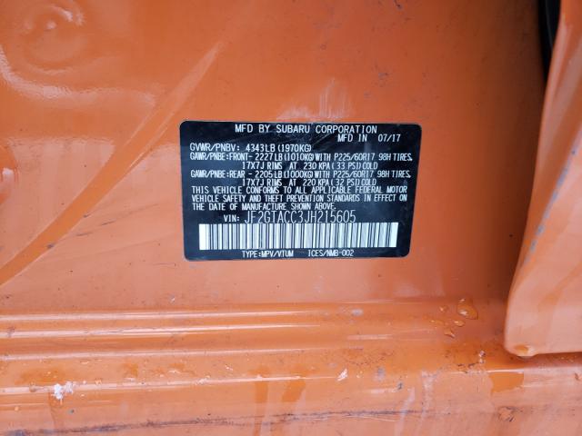 2018 SUBARU CROSSTREK JF2GTACC3JH215605