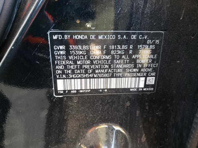2015 HONDA FIT LX 3HGGK5H54FM765807