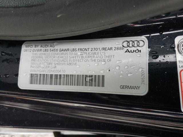 2013 AUDI A7 PREMIUM WAUYGAFC2DN020410