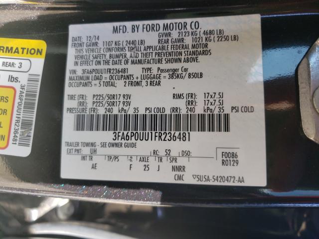 2015 FORD FUSION S H 3FA6P0UU1FR236481