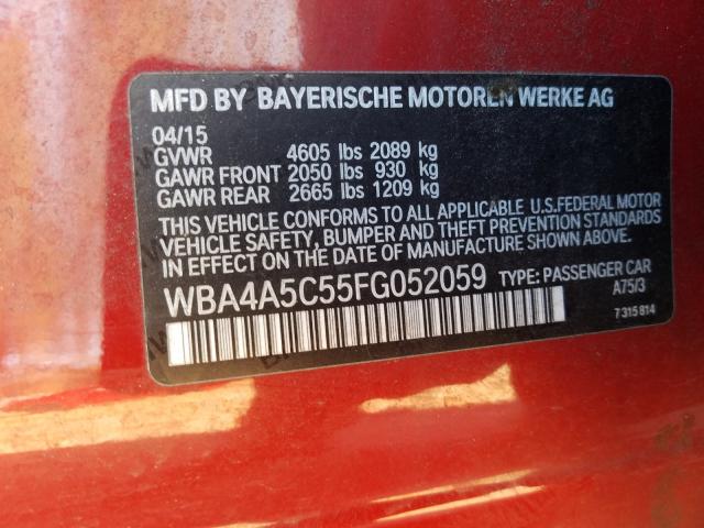 2015 BMW 428 I GRAN WBA4A5C55FG052059