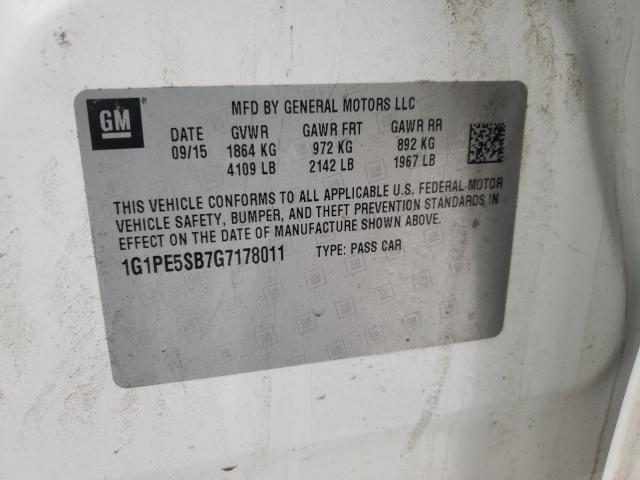 2016 CHEVROLET CRUZE LIMI 1G1PE5SB7G7178011