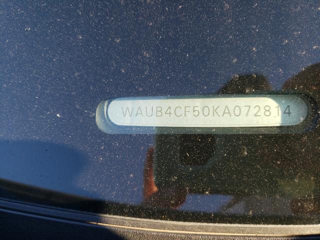 2019 AUDI S5 PREMIUM WAUB4CF50KA072814