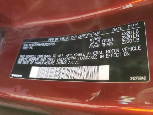 2011 VOLVO V50 T5 YV1672MW4B2621789