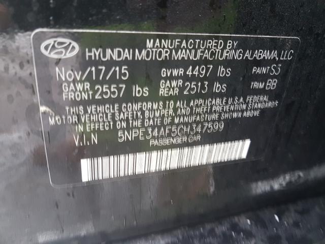 2016 HYUNDAI SONATA SPO 5NPE34AF5GH347599