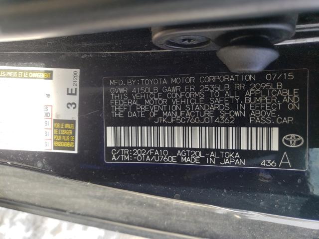 2016 TOYOTA SCION TC JTKJF5C76GJ014362