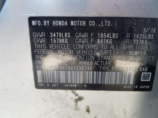 2016 HONDA FIT EX JHMGK5H79GX036745