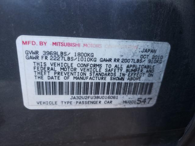 2011 MITSUBISHI LANCER ES/ JA32U2FU3BU016061