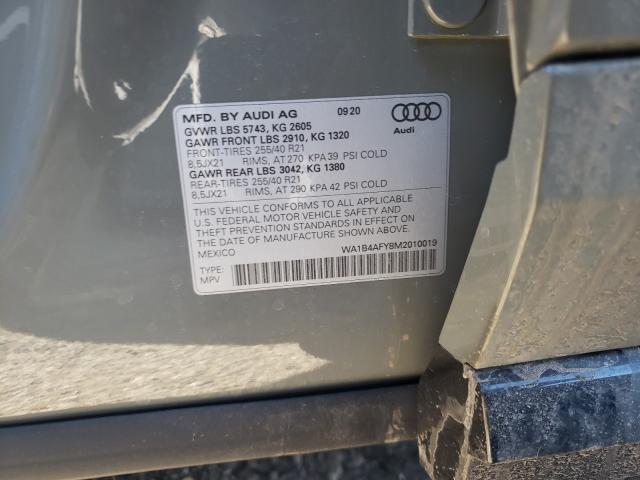2021 AUDI SQ5 PREMIU WA1B4AFY8M2010019