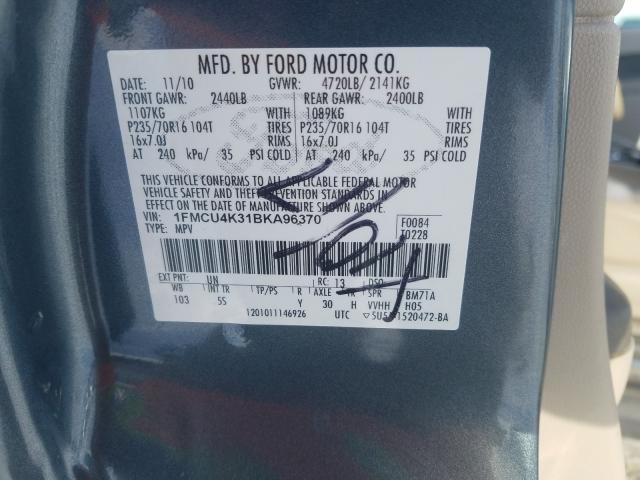 2011 FORD ESCAPE HYB 1FMCU4K31BKA96370