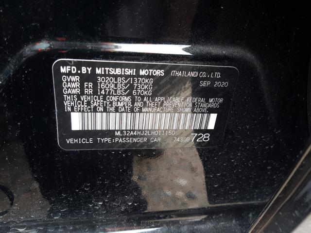 2020 MITSUBISHI MIRAGE SE ML32A4HJ2LH011150