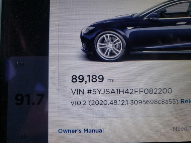 2015 TESLA MODEL S P8 5YJSA1H42FF082200