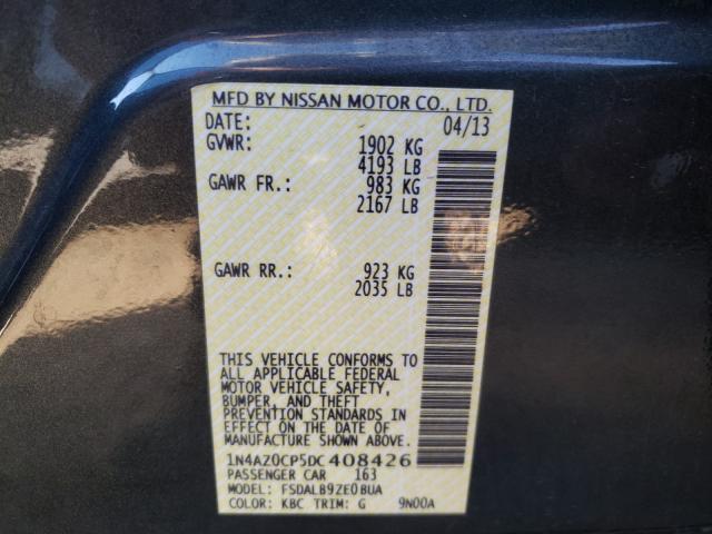 2013 NISSAN LEAF S 1N4AZ0CP5DC408426