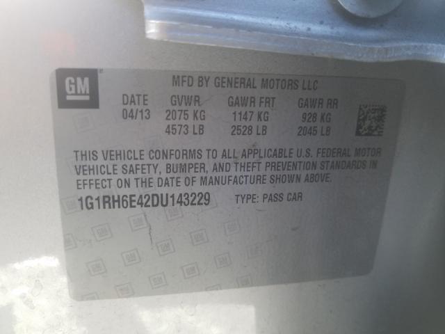 2013 CHEVROLET VOLT 1G1RH6E42DU143229
