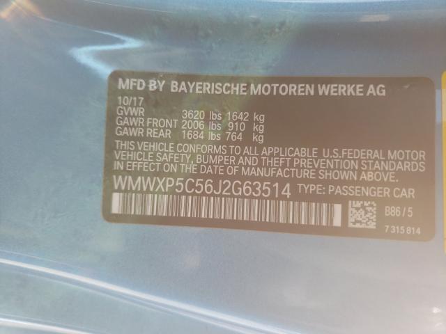 2018 MINI COOPER WMWXP5C56J2G63514