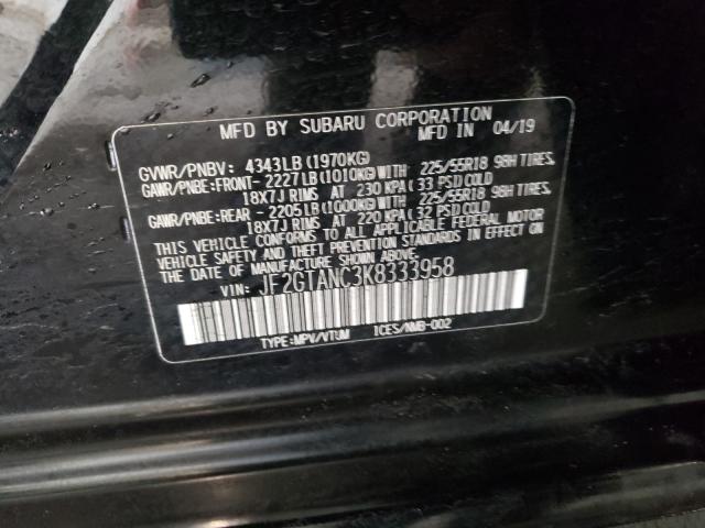 2019 SUBARU CROSSTREK JF2GTANC3K8333958