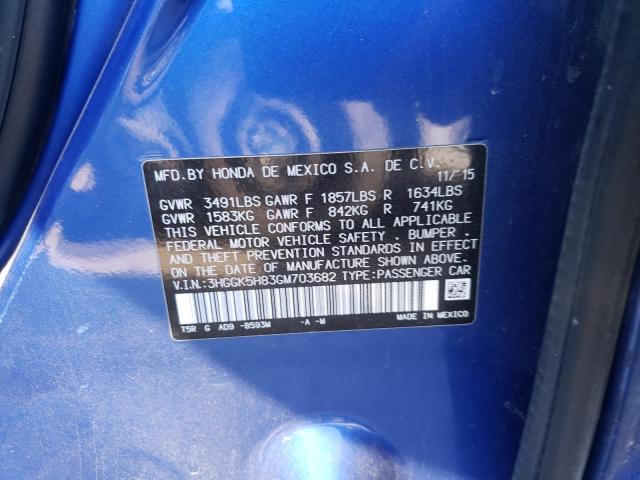 2016 HONDA FIT EX 3HGGK5H83GM703682