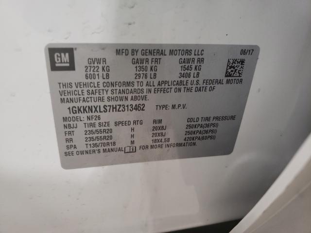 2017 GMC ACADIA DEN 1GKKNXLS7HZ313462