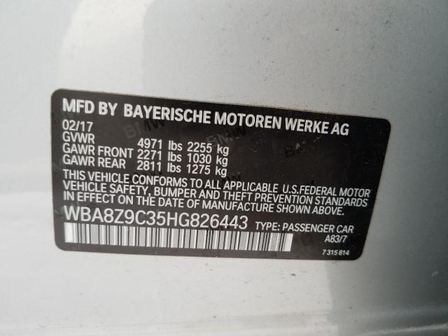 2017 BMW 330 XIGT WBA8Z9C35HG826443