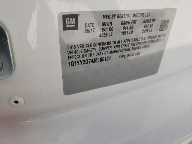 2018 CHEVROLET CORVETTE G 1G1YY2D74J5100131