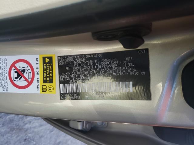 2011 LEXUS RX 450 JTJBC1BA0B2418168