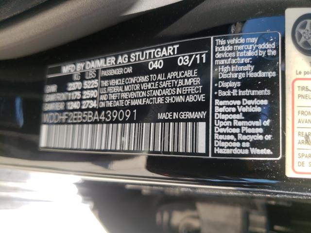 2011 MERCEDES-BENZ E 350 BLUE WDDHF2EB5BA439091