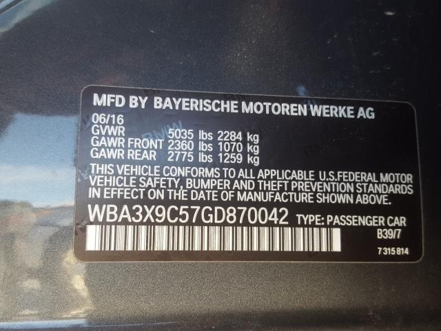 2016 BMW 335 XIGT WBA3X9C57GD870042
