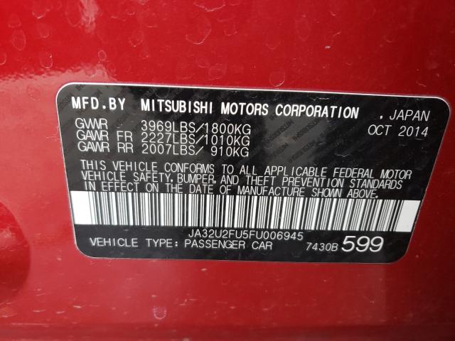 2015 MITSUBISHI LANCER ES JA32U2FU5FU006945