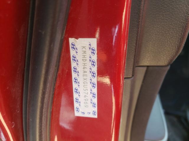 2016 HYUNDAI ELANTRA KMHDH4AEXGU574969