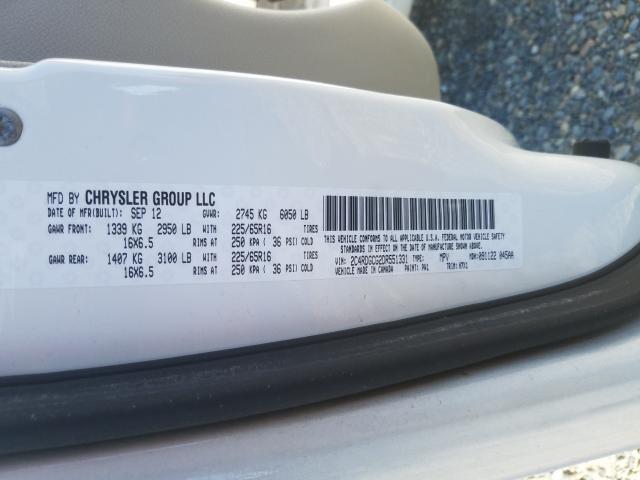 2013 DODGE GRD CARAVA 2C4RDGCG2DR551331