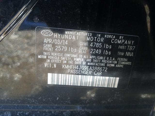 2014 HYUNDAI AZERA GLS KMHFH4JG9EA388672