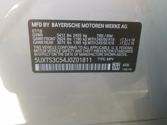 2018 BMW X3 XDRIVEM 5UXTS3C54J0Z01811