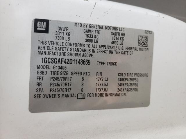2013 CHEVROLET EXPRESS G1 - 1GCSGAF42D1148669