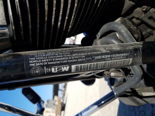 2014 HARLEY-DAVIDSON FLHX STREE 1HD1KBM1XEB698401