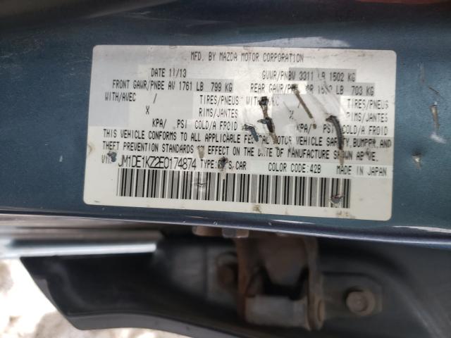 2014 MAZDA MAZDA2 SPO JM1DE1KZ2E0174874