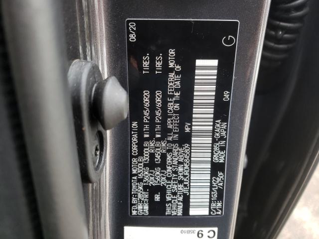 2021 TOYOTA 4RUNNER NI JTEJU5JR0M5845809