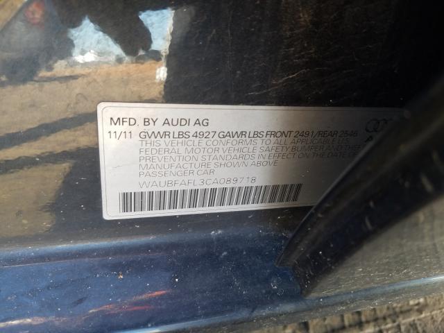 2012 AUDI A4 PREMIUM WAUBFAFL3CA089718
