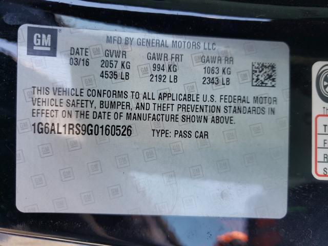 2016 CADILLAC ATS PREMIU 1G6AL1RS9G0160526